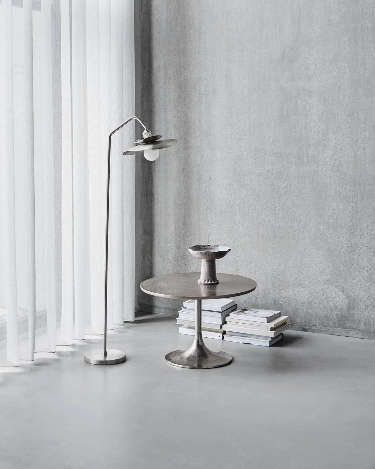 Stand Stehleuchte, Gebürstetes Silber, 129,5 cm House Doctor