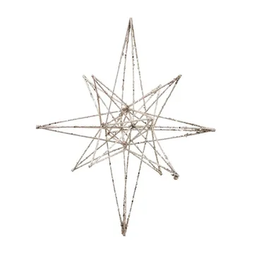 Star Weihnachtsdekoration 21 x 35cm - Champagne - House Doctor
