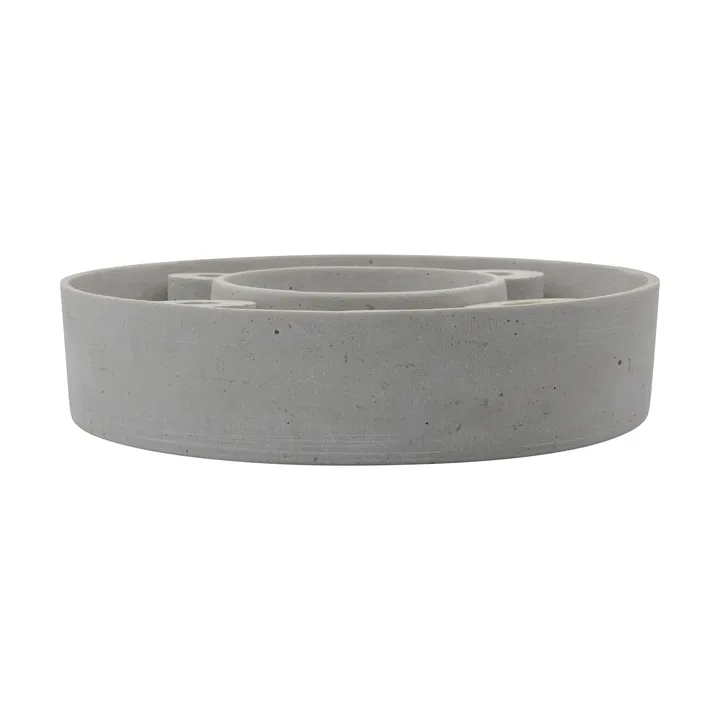 The Ring Advents-Kerzenhalter Ø26cm - Grey, für Stabkerzen - House Doctor