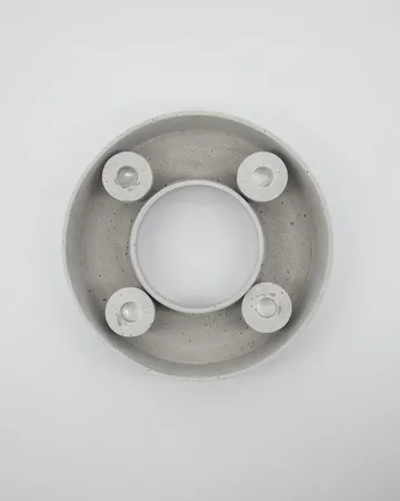 The Ring Advents-Kerzenhalter Ø26cm - Grey, für Stabkerzen - House Doctor