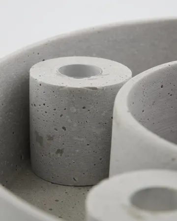 The Ring Advents-Kerzenhalter Ø26cm - Grey, für Stabkerzen - House Doctor