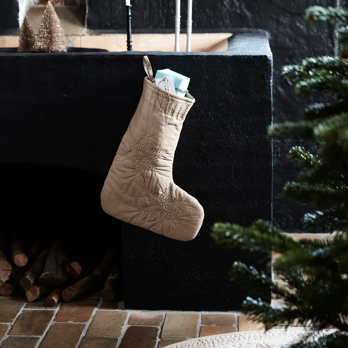 Tradition Weihnachtsstrumpf, Grau House Doctor