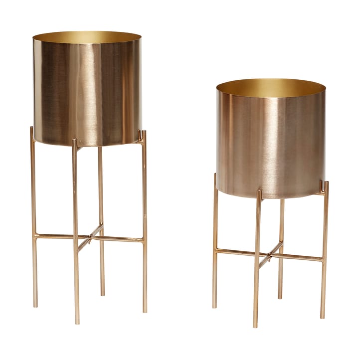 Airy Blumentopf Set 2 Teile - Brass - Hübsch