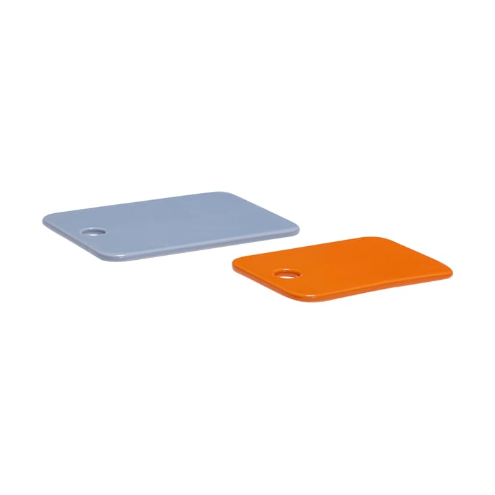 Amare Keramiktablett Set 2 Teile - Blue-orange - Hübsch