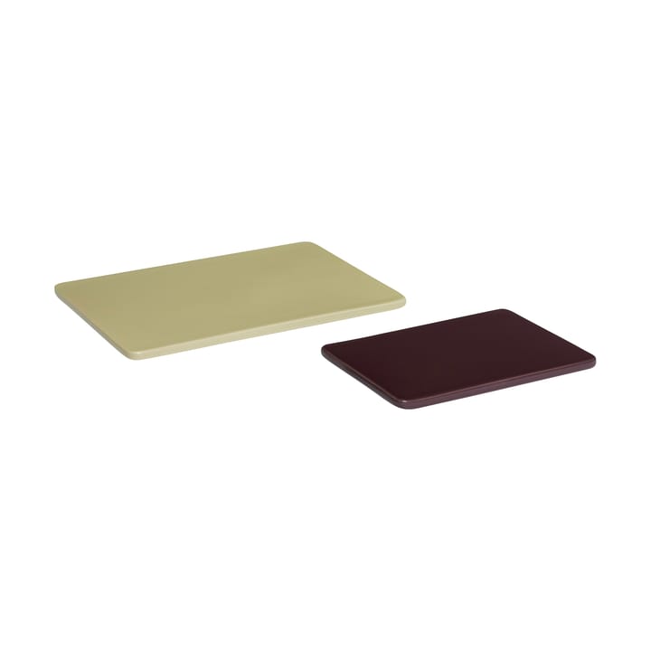 Amare Untersetzer Set 2 Teile Large - Green-maroon - Hübsch
