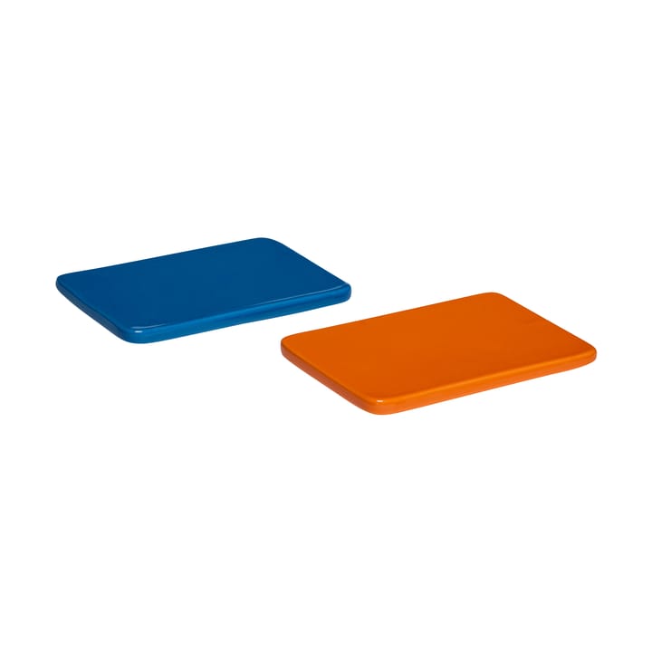 Amare Untersetzer Set 2 Teile Small - Blue-orange - Hübsch