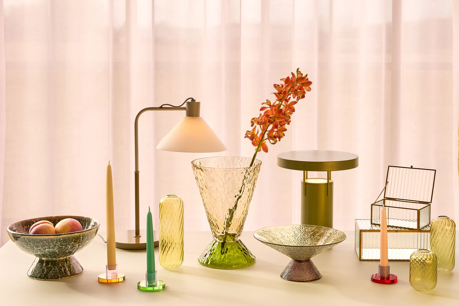 Astra Kerzenhalter klein, Blue-green Hübsch Interior