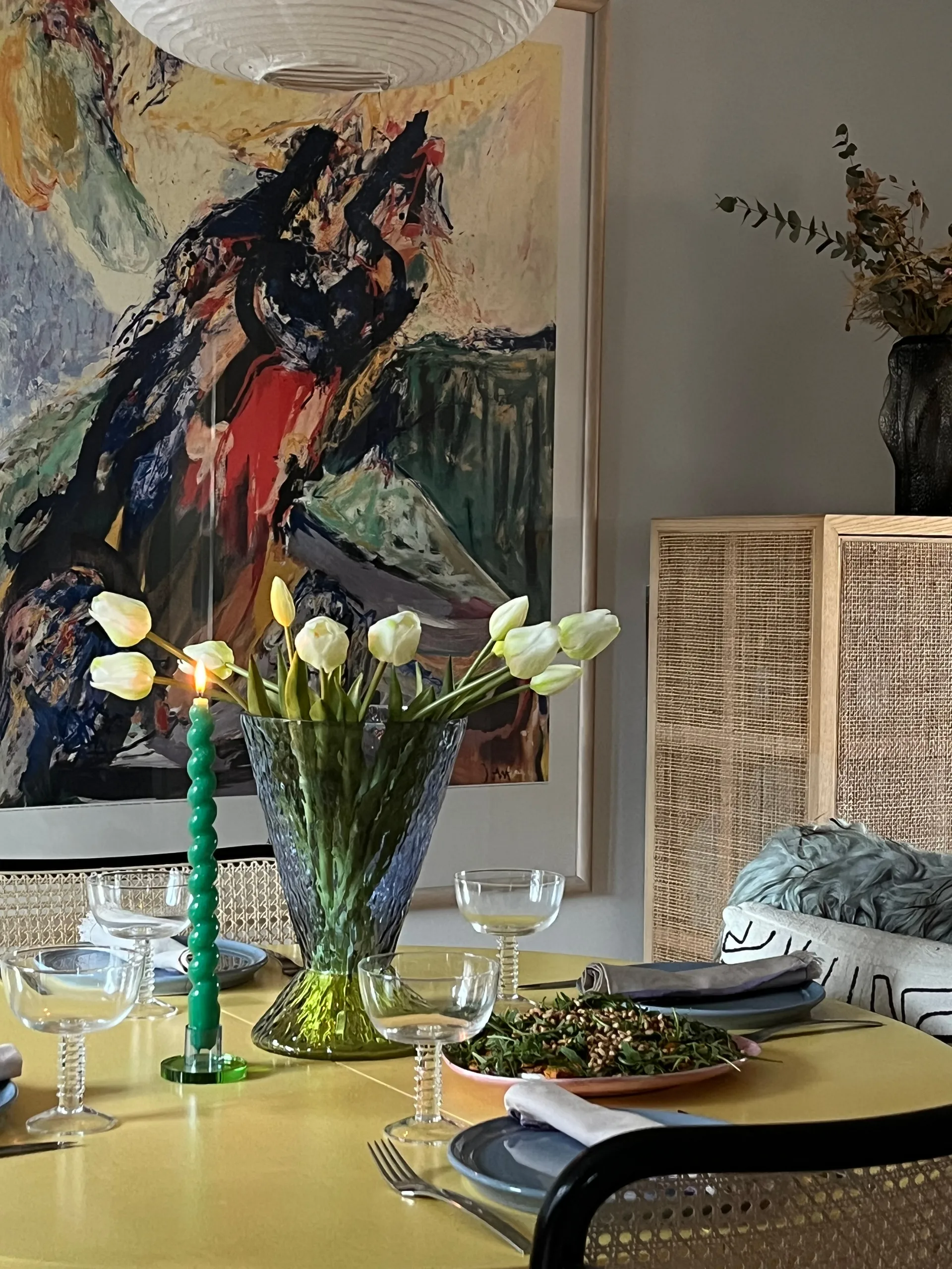 Astra Kerzenhalter klein, Blue-green Hübsch Interior