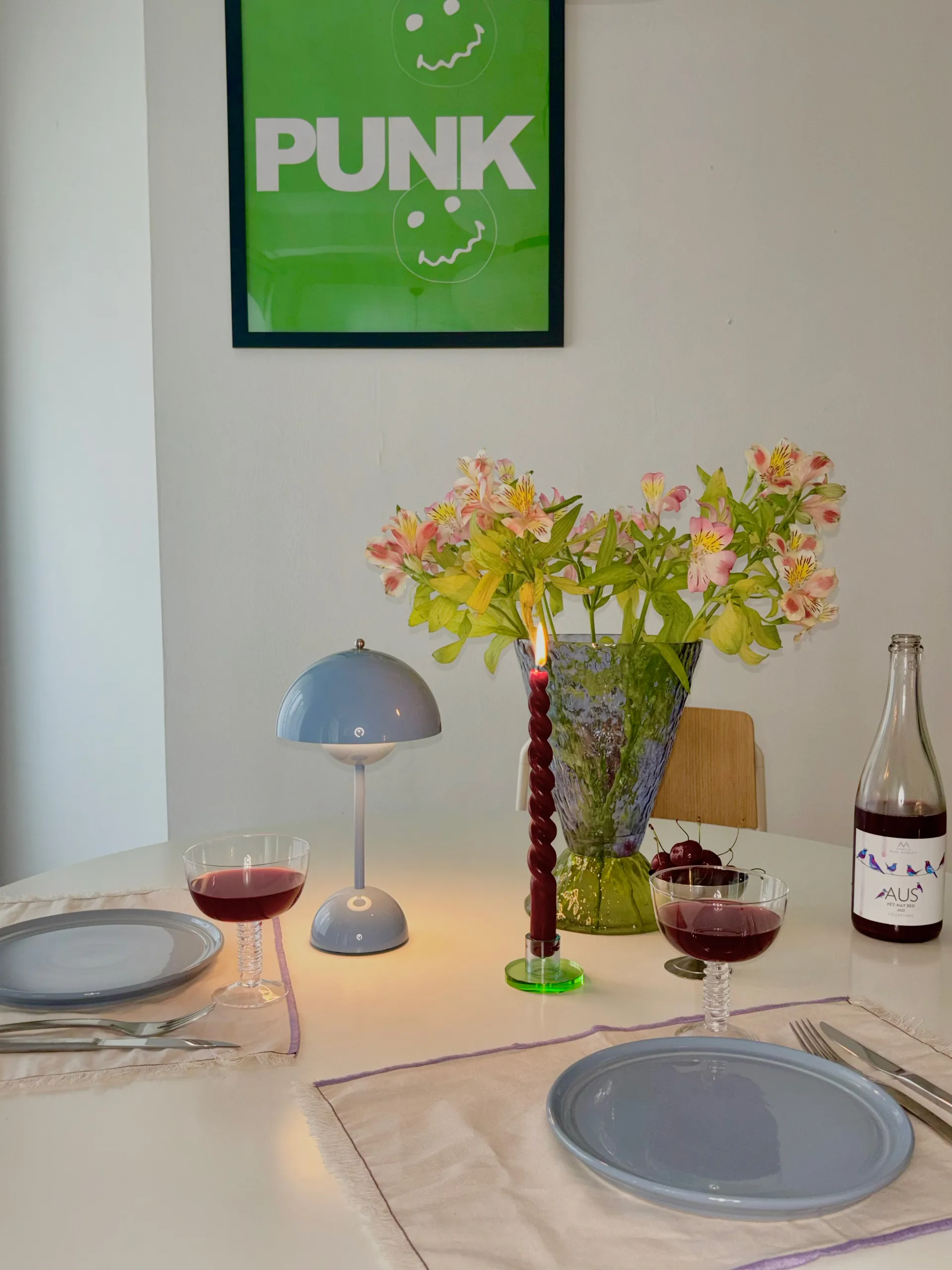 Astra Kerzenhalter klein, Blue-green Hübsch Interior