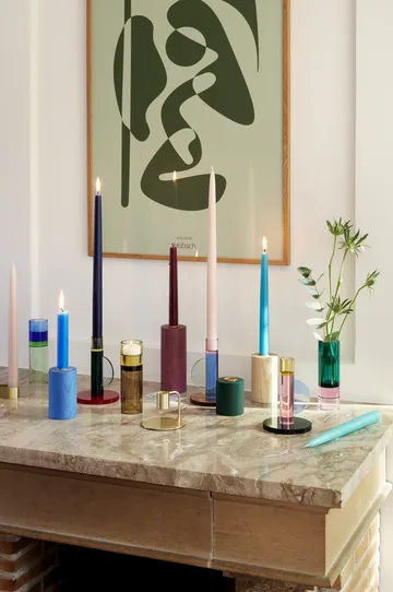 Astro Kerzenständer - Blue - Hübsch Interior