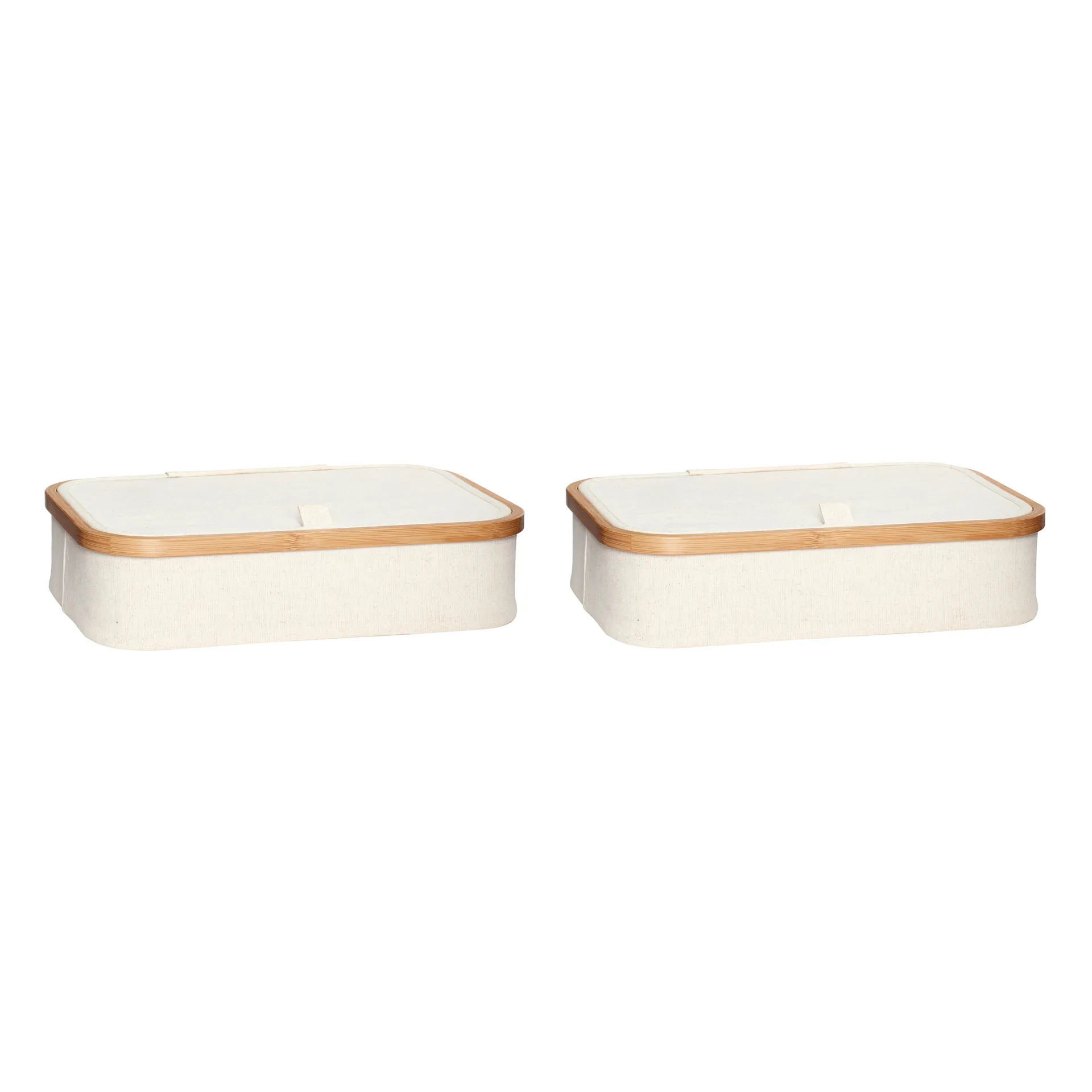 Aufbewahrungsbox 2er-Pack, Beige Hübsch Interior
