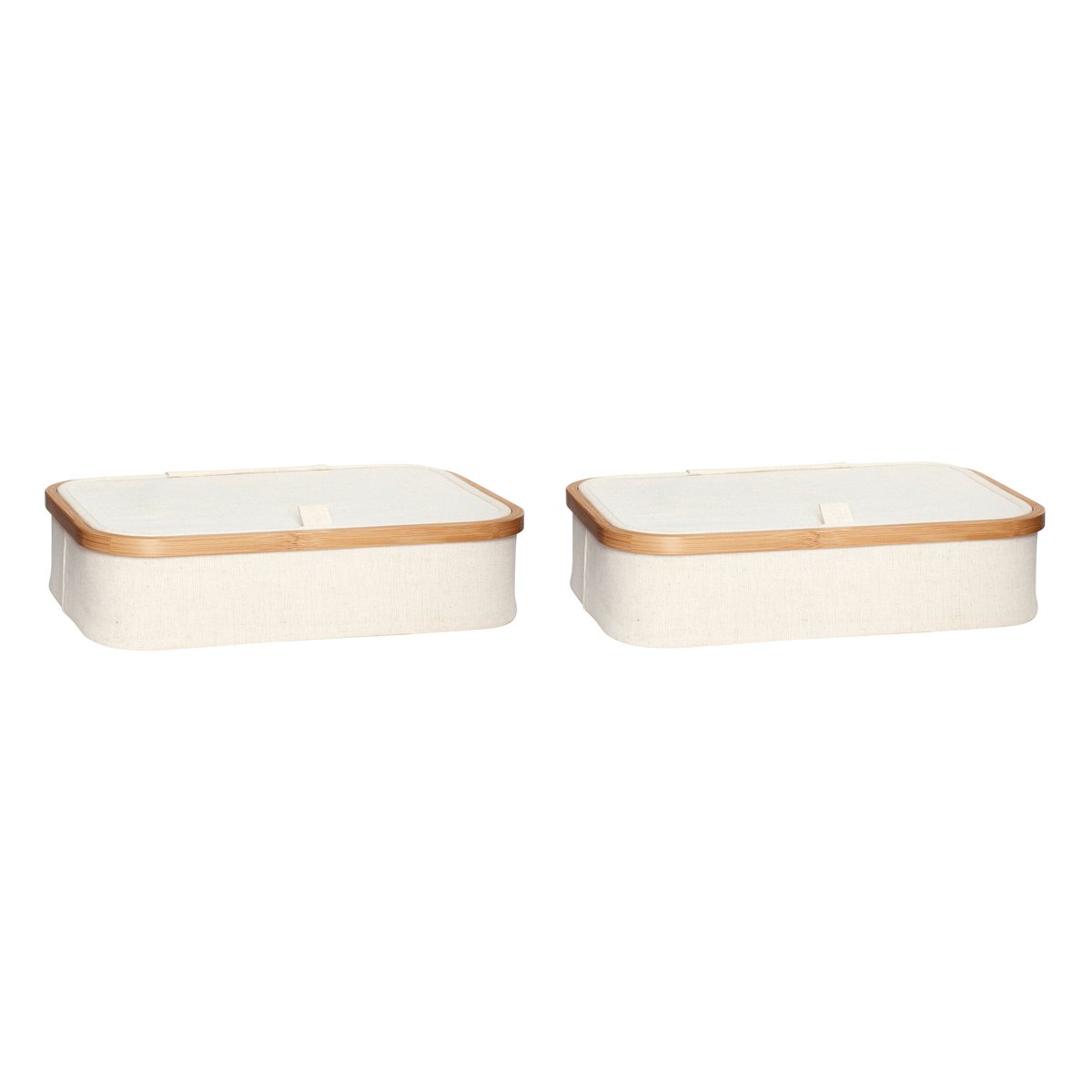 Hübsch Aufbewahrungsbox 2er-Pack Beige
