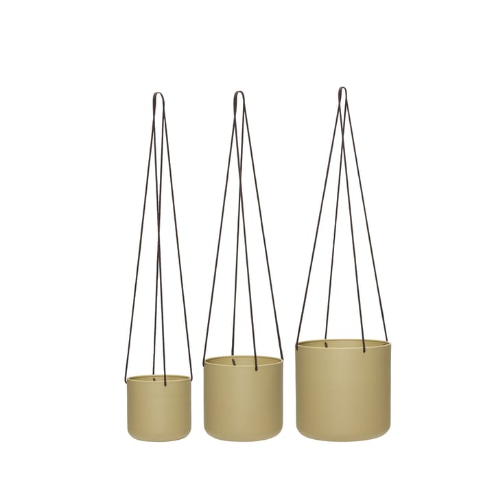 Bloom Hängekörbe 3er-Pack, Beige Hübsch Interior