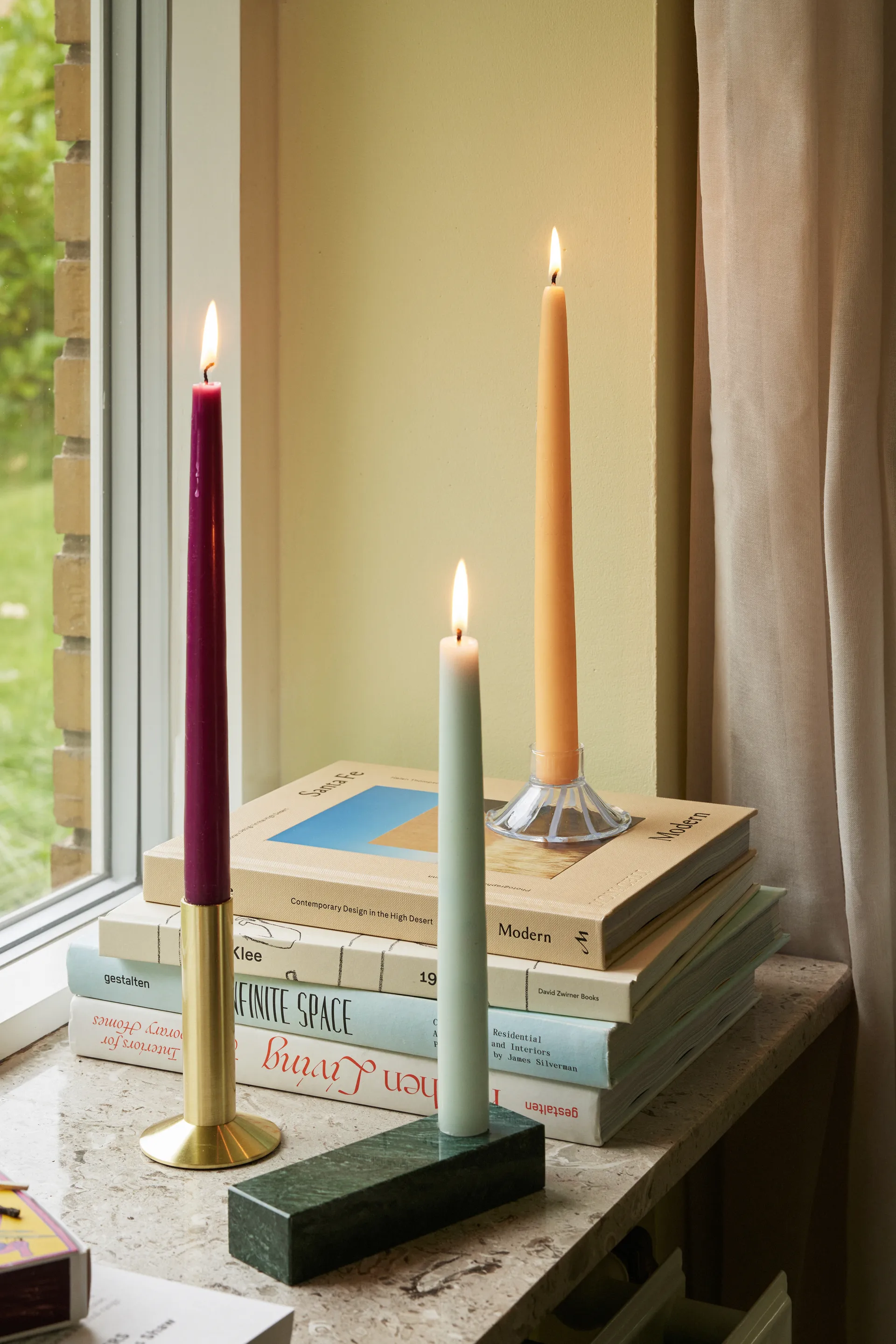 Brick Kerzenständer, Green Hübsch Interior