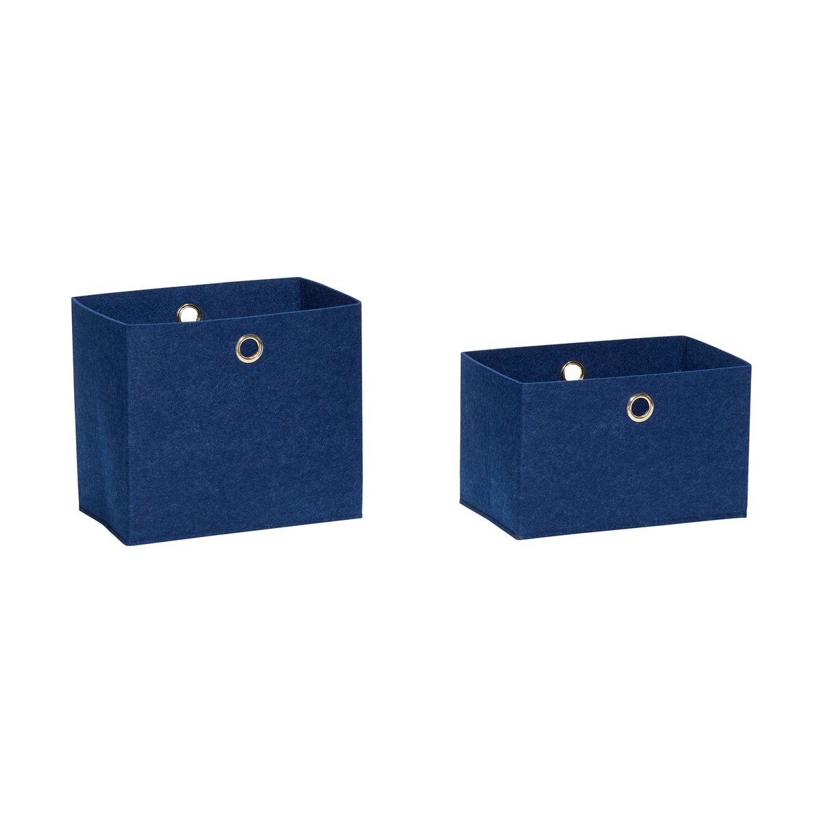 Hübsch Filzkorb 2er-Pack Blau