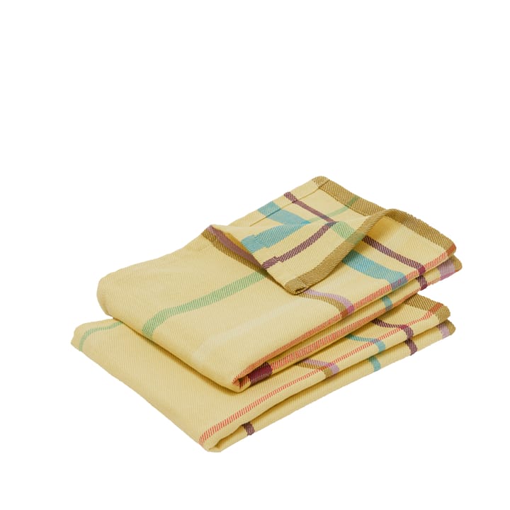 Handtuch Baumwolle 2er-Pack, Gelb Hübsch