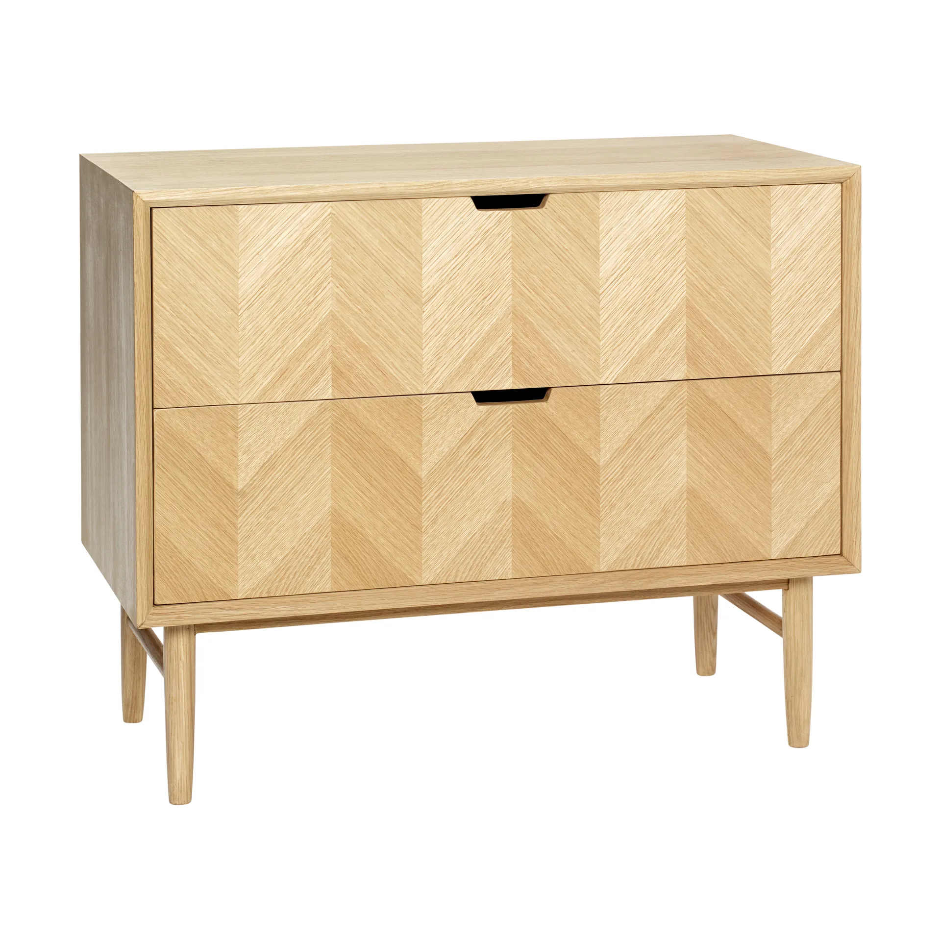 Herringbone Kommode mit Schubladen, Eiche Hübsch Interior