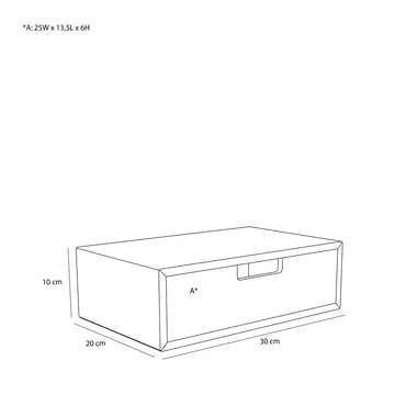 Hide Aufbewahrungsbox - Eiche, 30x20x10 cm - Hübsch