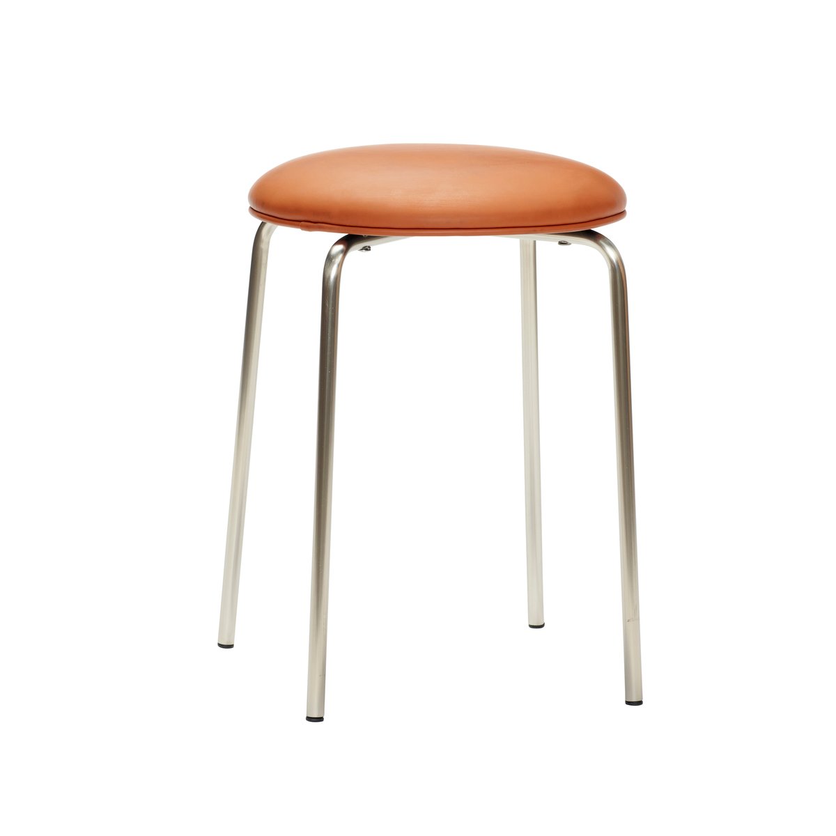 Hübsch Hübsch Hocker H48 cm Metall-nickel-braun