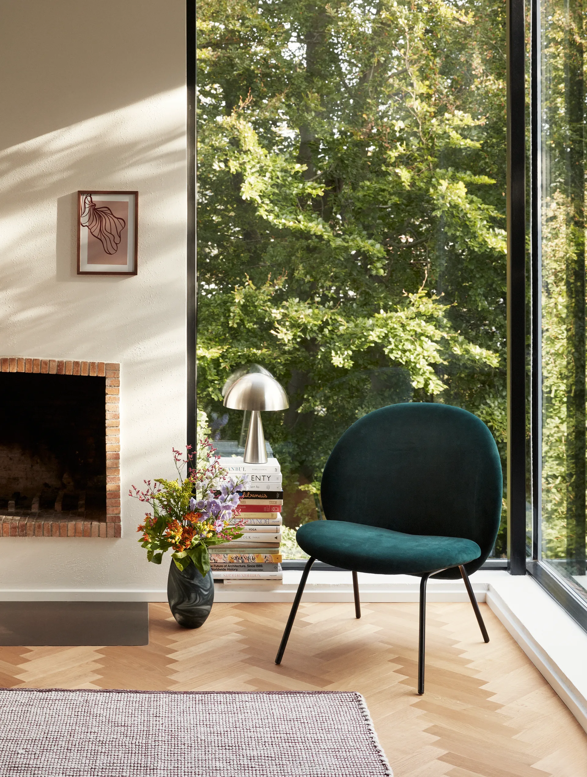 Hübsch Tischleuchte 33 cm, Metall-nickel Hübsch Interior