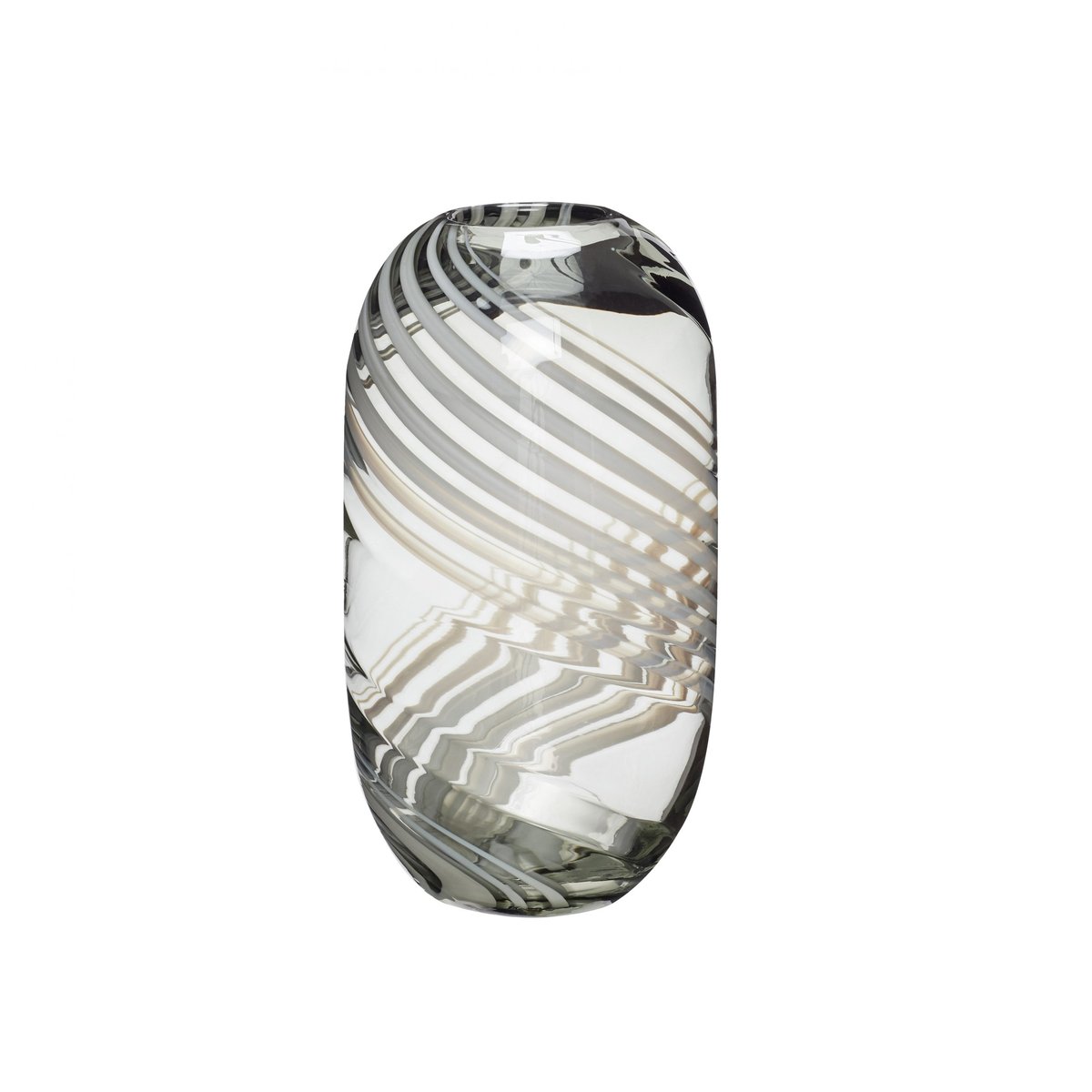 Hübsch Hübsch Vase 28 cm Grün-weiß