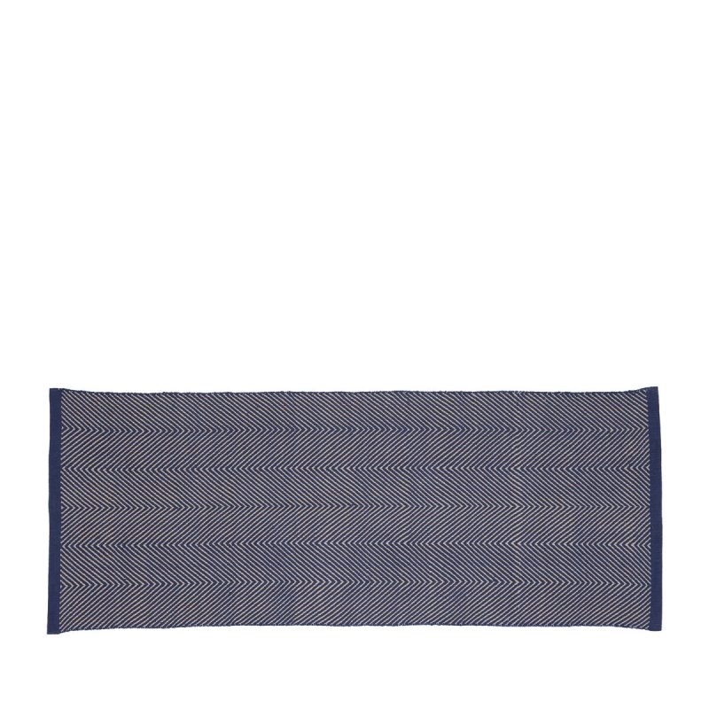 Hübsch Mellow Runner Teppich 80x200 cm Blau