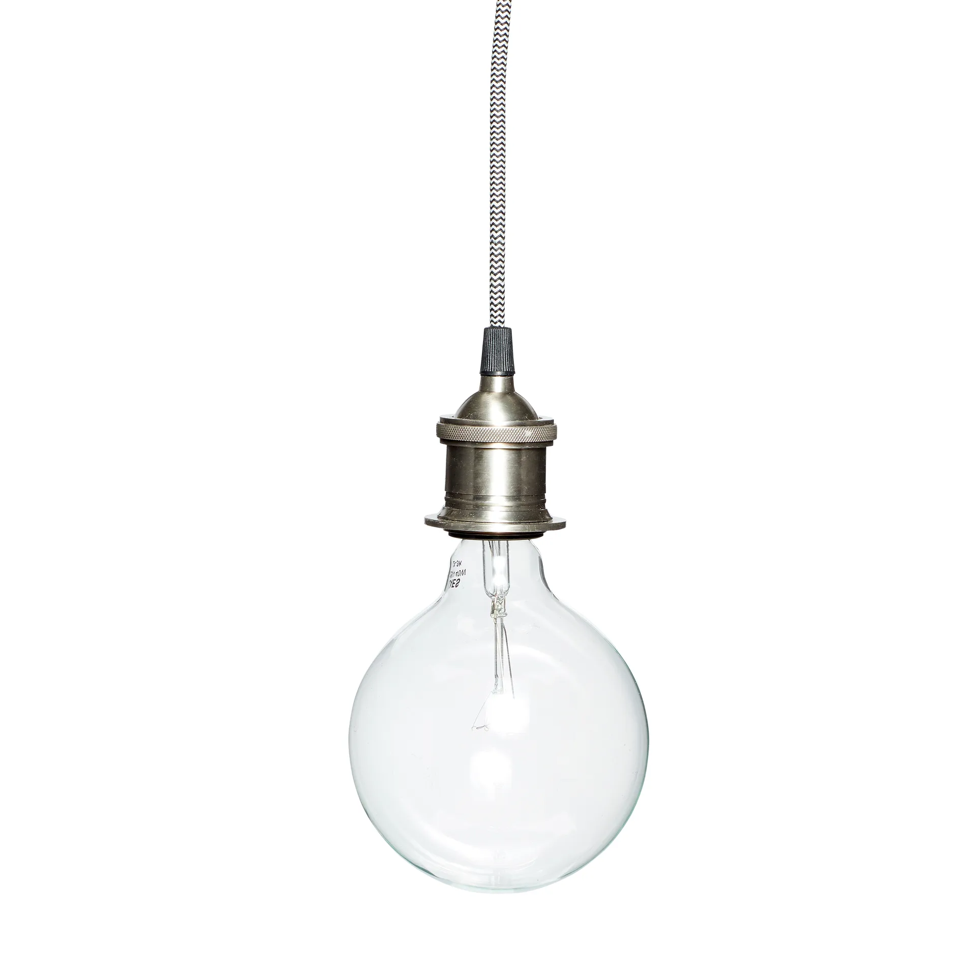 Sockel mit Kabel, Schwarz-weiß-silber Hübsch Interior