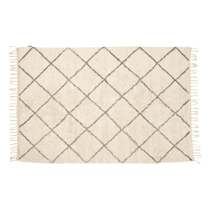 Teppich 120x180 cm Viskose beige - Weiß-grau - Hübsch