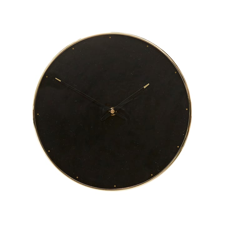Uhr Ø28 cm, Schwarz Hübsch