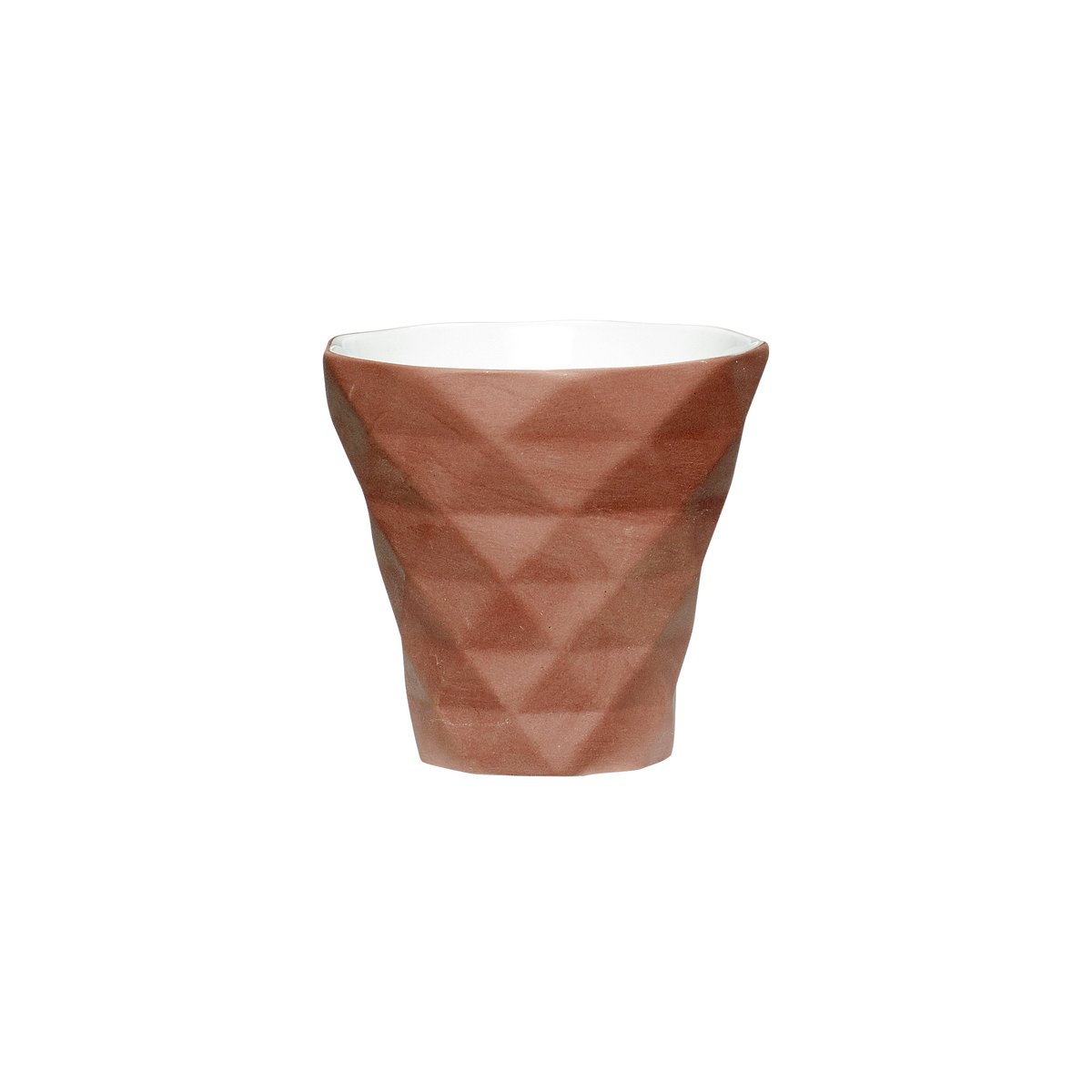 Hübsch Windlicht Ø9 cm Braun