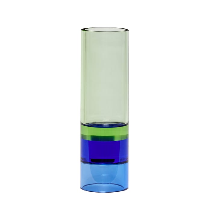 Windlicht Vase Ø5 cm - Grün-blau - Hübsch