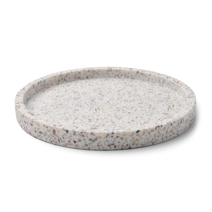 Humdakin Terrazzo rundes Tablett Ø20cm, White-brown Humdakin