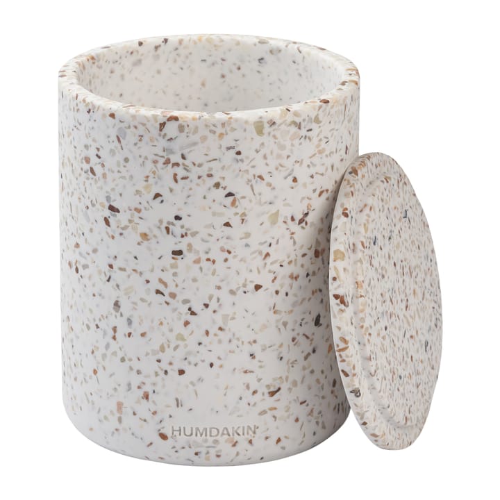 Humdakin Terrazzo Vase mit Deckel Ø 13 cm, Red/Beige Humdakin