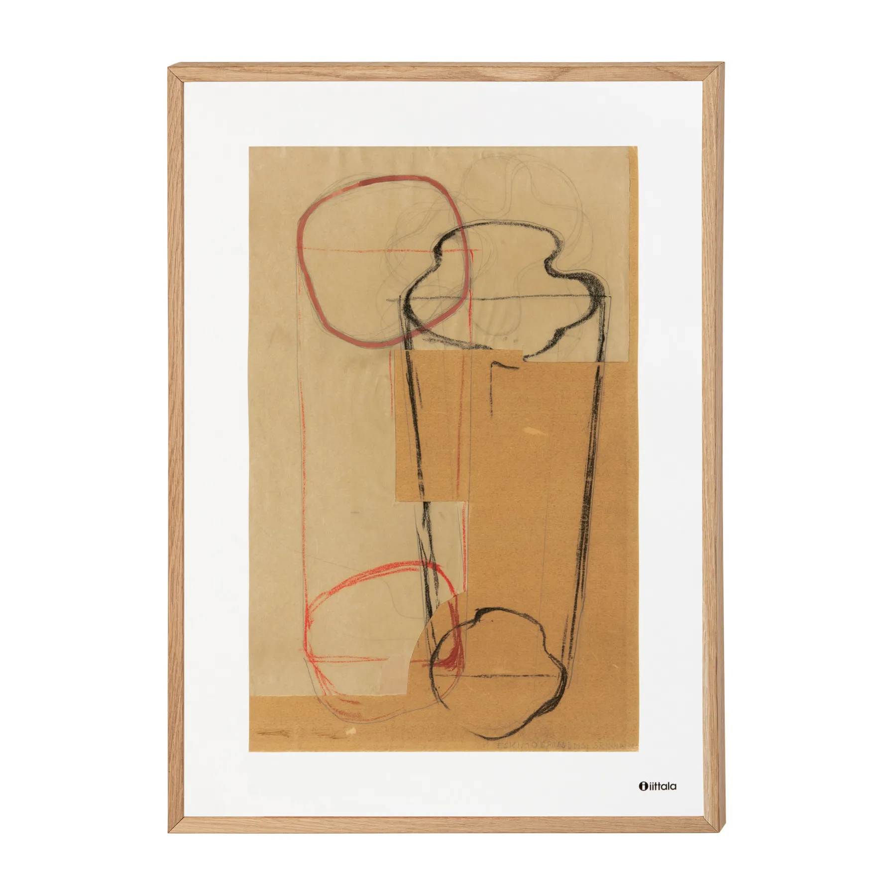 Aalto art Sketch brown Poster, 50 x 70cm Iittala