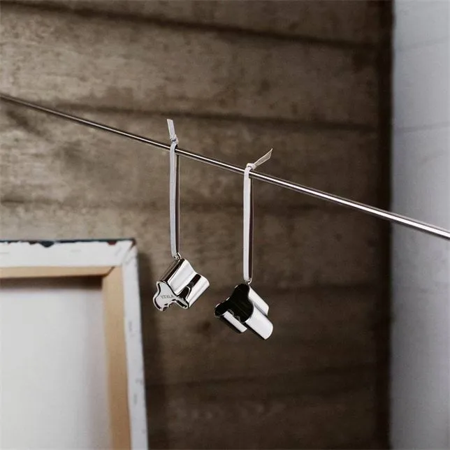 Aalto Dekoanhänger Metall, Silber Iittala