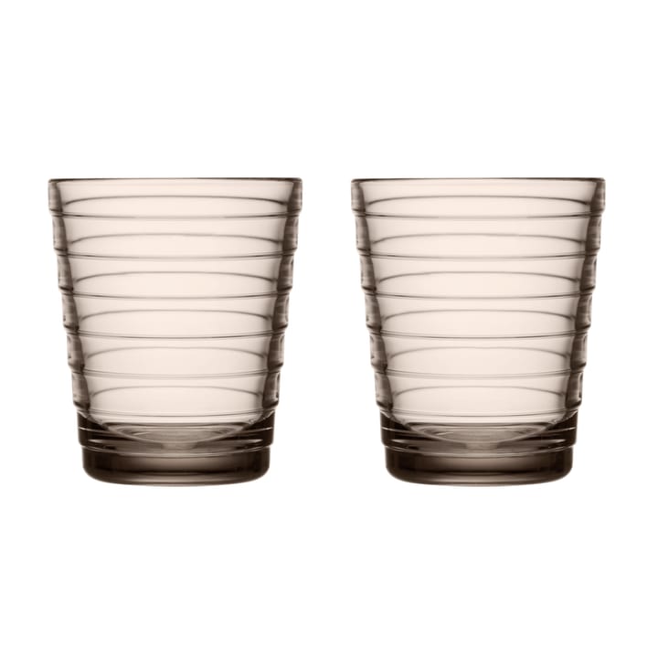 Aino Aalto Wasserglas 22cl im 2er Pack - Leinen - Iittala