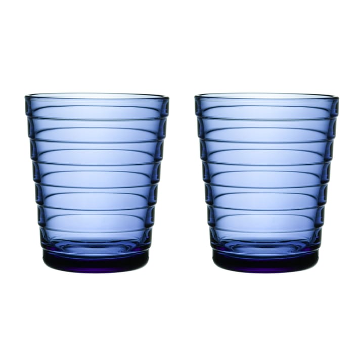 Aino Aalto Wasserglas 22cl im 2er Pack, Ultramarinblau Iittala