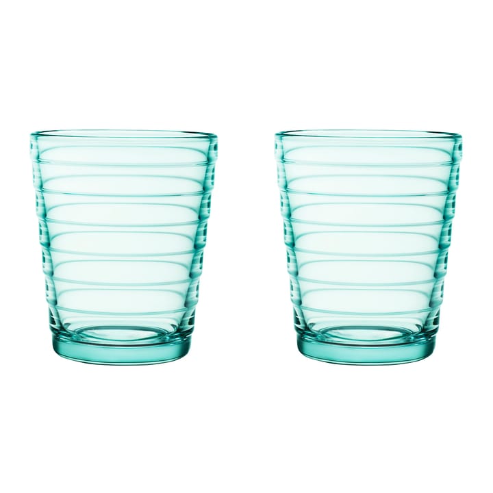 Aino Aalto Wasserglas 22cl im 2er Pack, Wassergrün Iittala