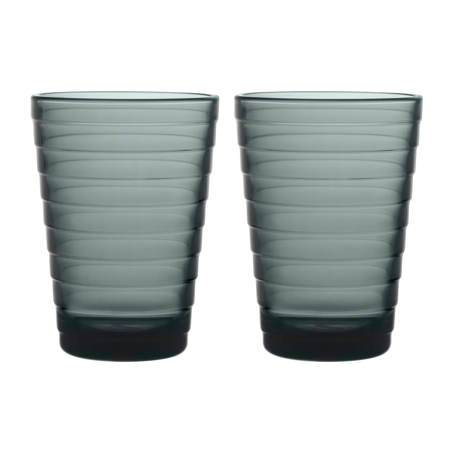 Aino Aalto Wasserglas 33cl im 2er Pack, Dunkelgrau Iittala