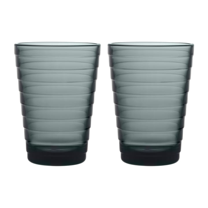 Aino Aalto Wasserglas 33cl im 2er Pack - Dunkelgrau - Iittala