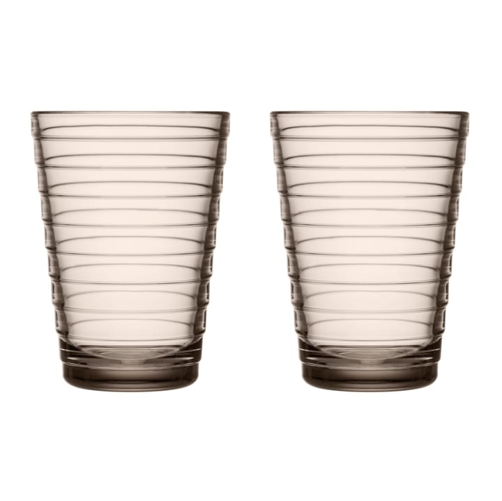 Aino Aalto Wasserglas 33cl im 2er Pack, Leinen Iittala