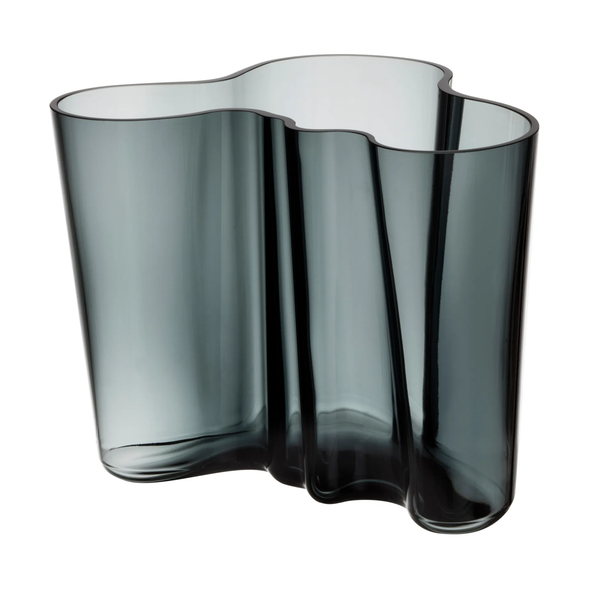 Alvar Aalto Vase dunkelgrau, 160mm Iittala