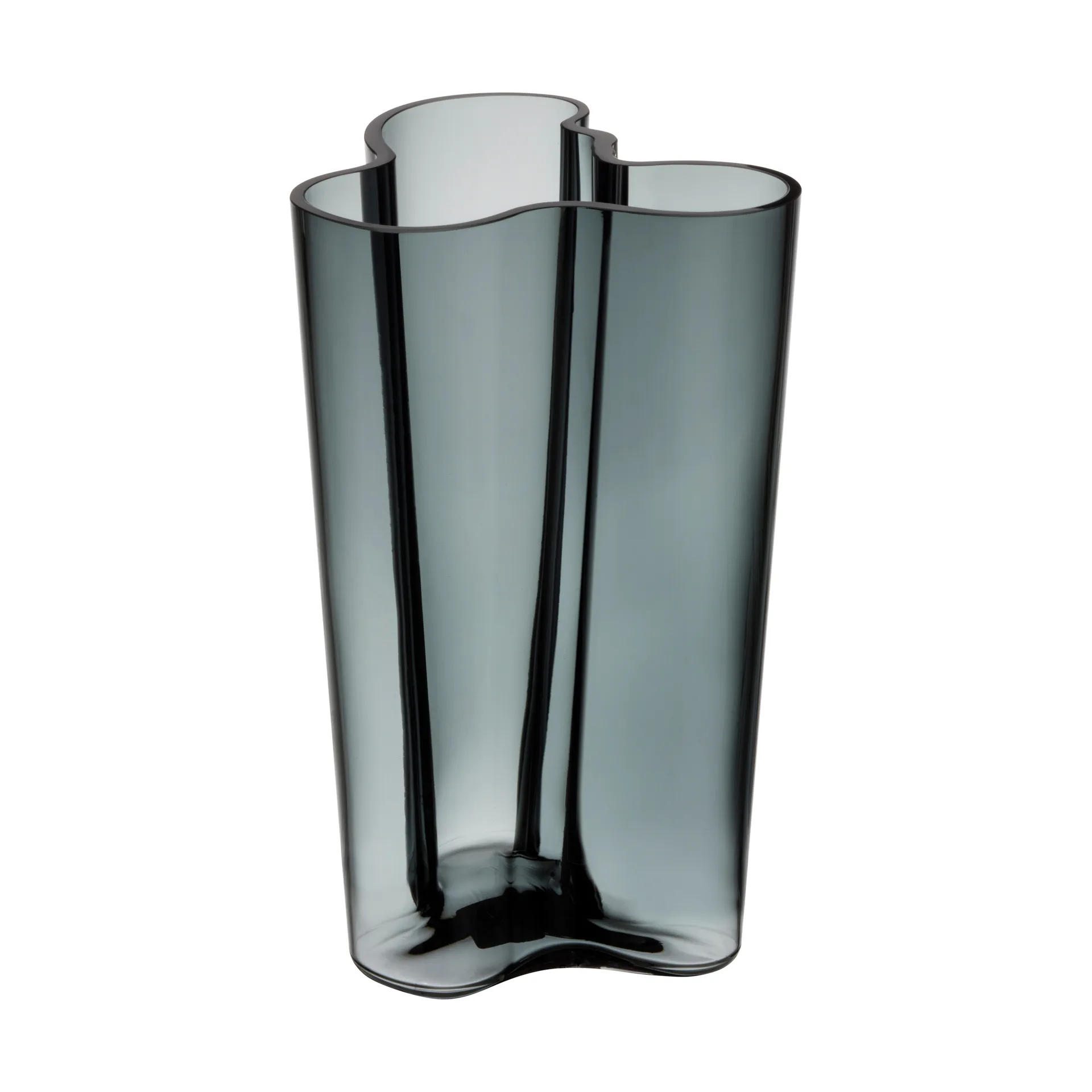 Alvar Aalto Vase dunkelgrau, 251mm Iittala