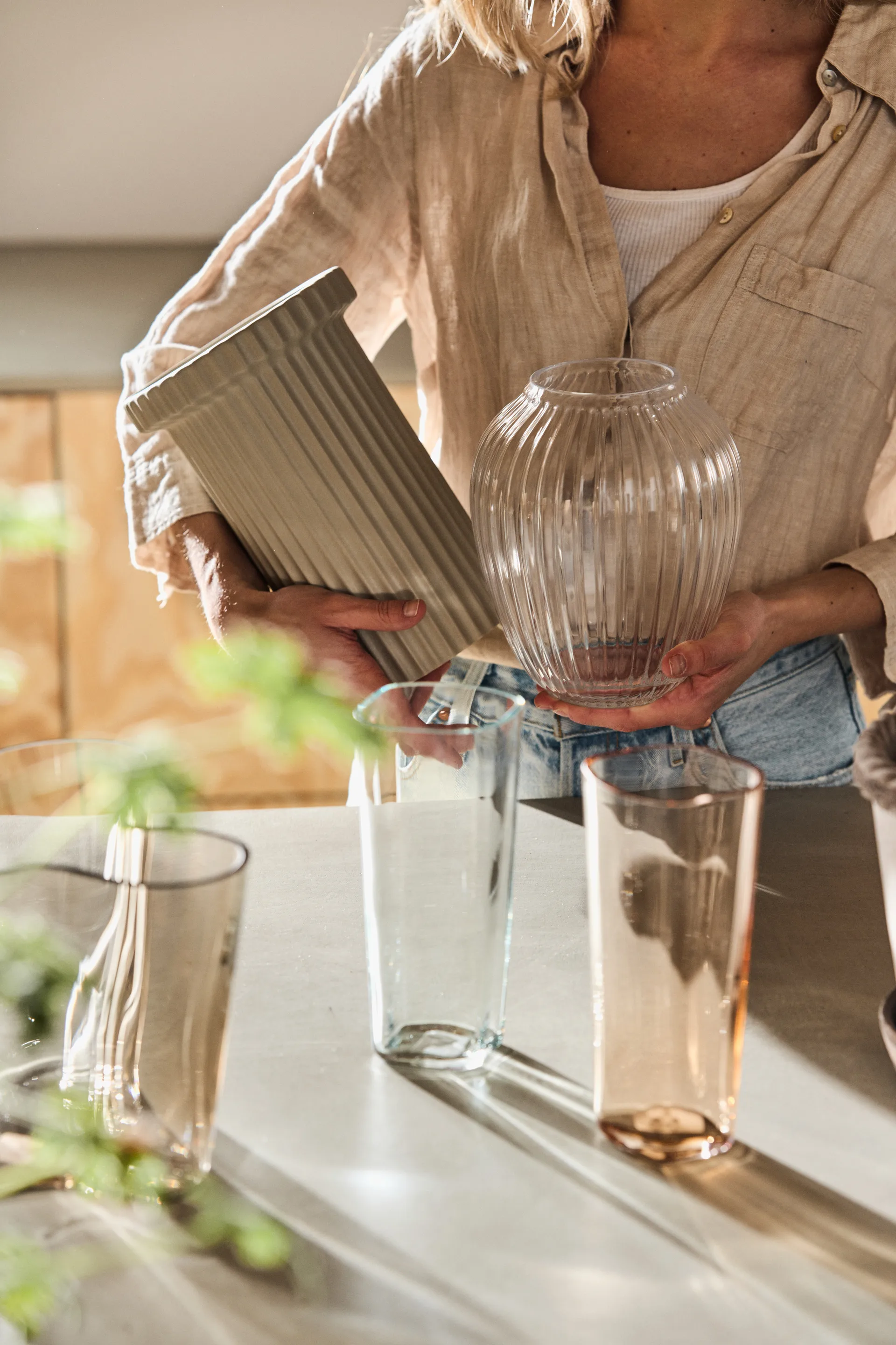 Alvar Aalto Vase hellgrün 1937, 180mm Iittala