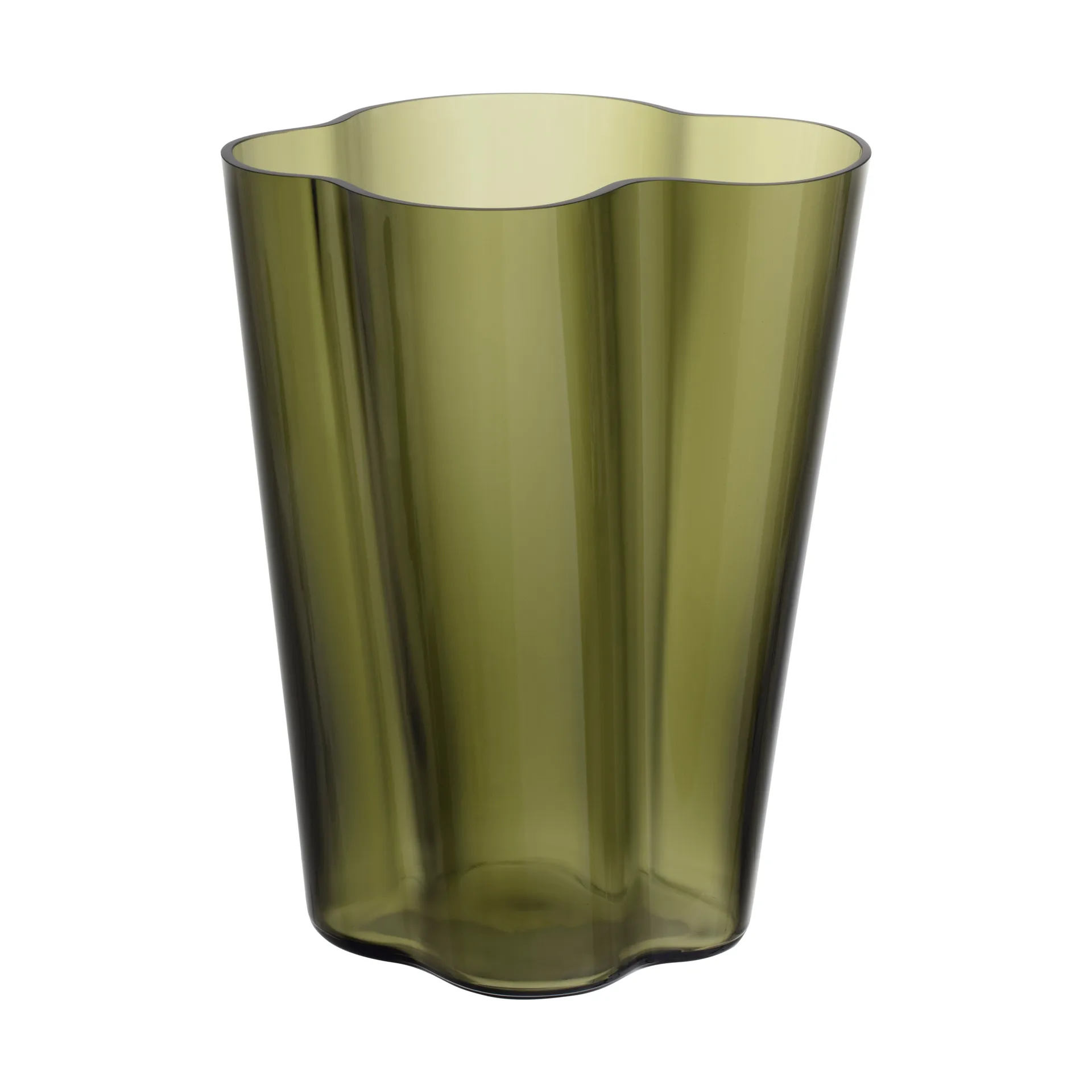 Alvar Aalto Vase moosgrün, 270mm Iittala