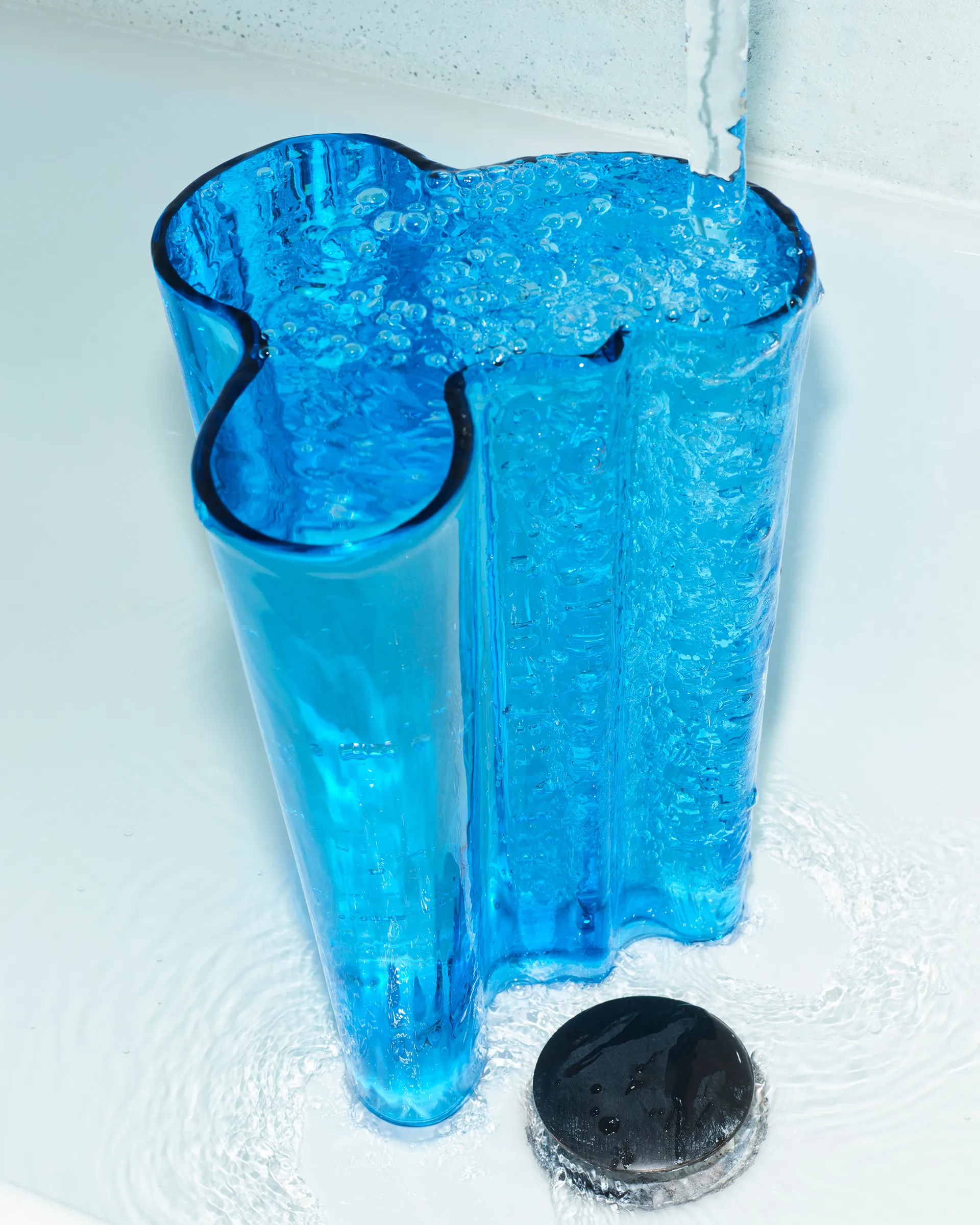 Alvar Aalto Vase türkis, 251 mm Iittala