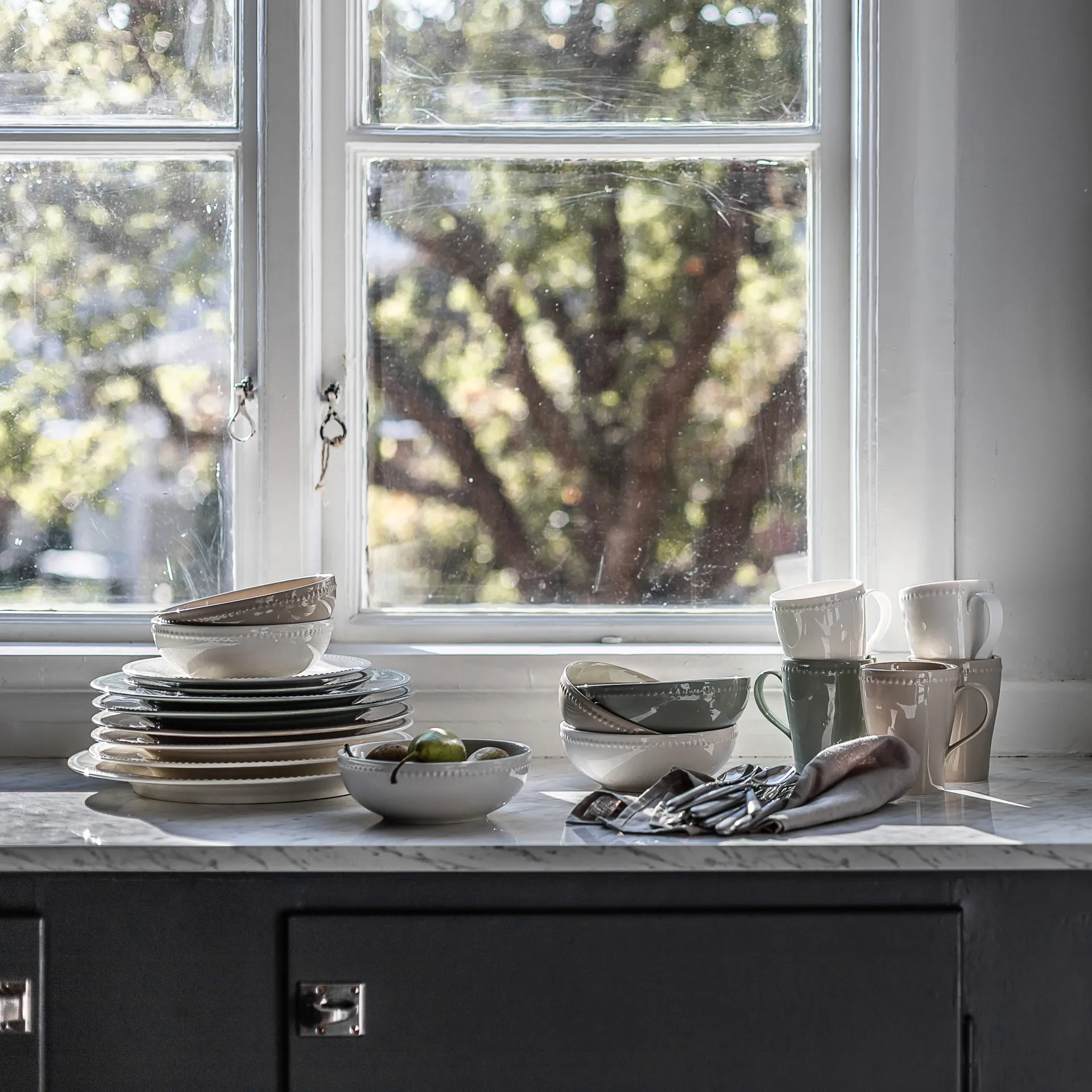 Essence & Dots Starterset Abendessen 32 Teile - Cremeweiß Iittala