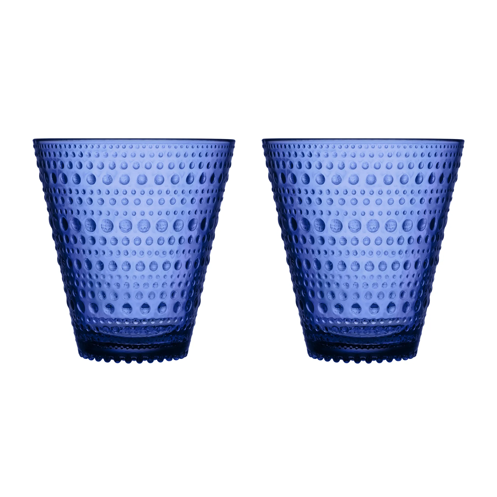 Kastehelmi Glas 2er Pack, Ultramarinblau Iittala