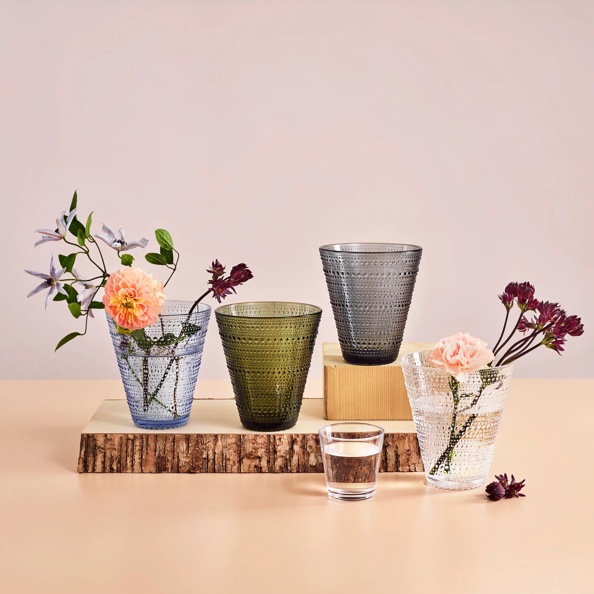Kastehelmi Vase, Grau Iittala