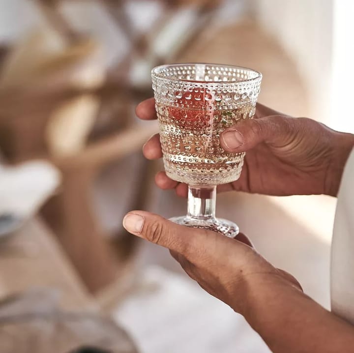 Kastehelmi Wasserglas auf Fuß 26cl 4er Pack, Klar Iittala